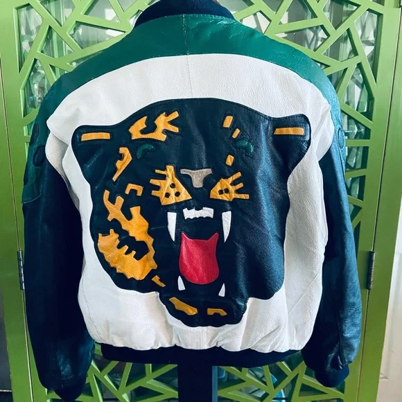 ジャケット・アウター 80s Michael Hoban Leather Jacket Tiger 80s Michael Hoban Leather Jacket Tiger